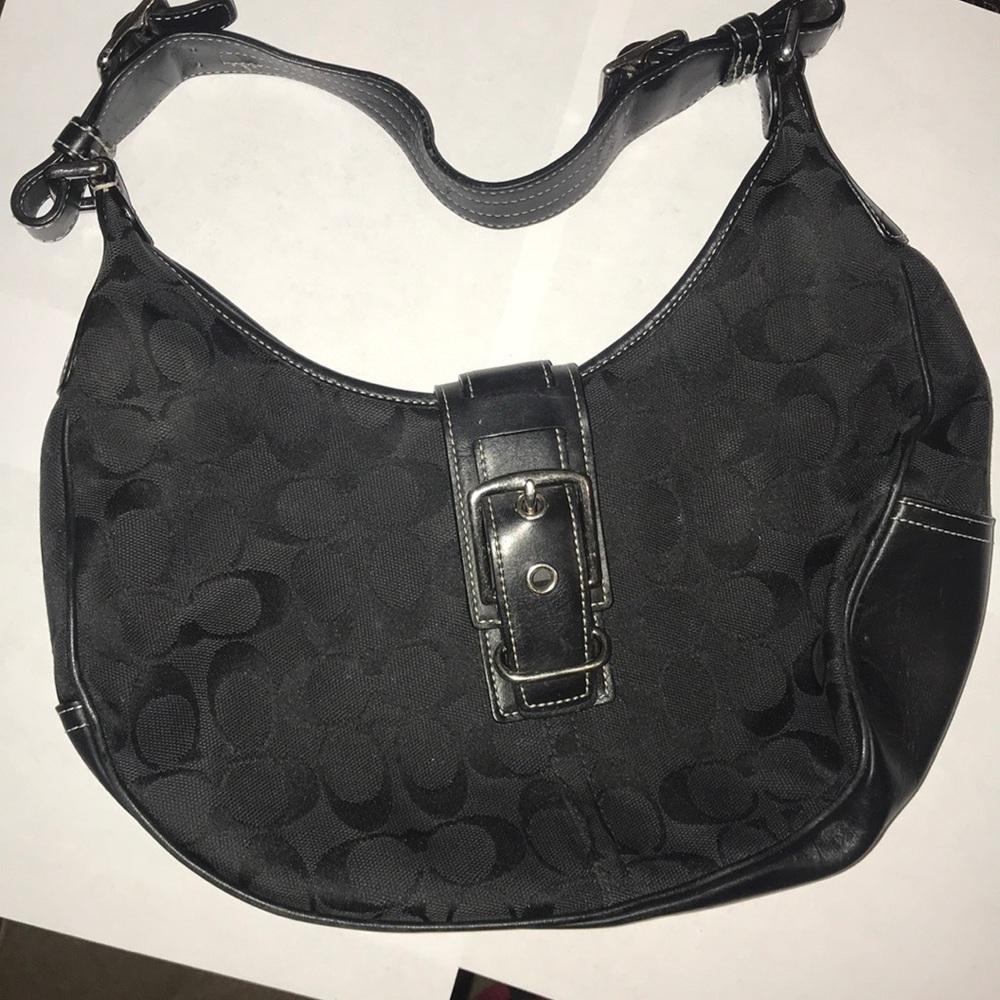 Black coach purse